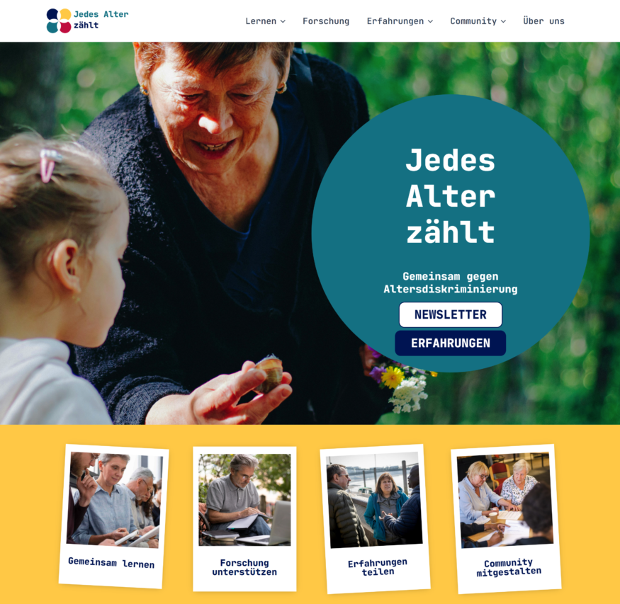 Zur Plattform ``Jedes Alter zählt``